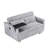 Magnificent Gray Corduroy With Pull-Out Tabletop & Port Extraordinary Movable Table And Input-523849894