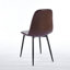 Chaise de salle à manger en PVC 4 pièces brun-1761918961