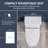 One-Piece Toilet 1.1/1.6 GPF Dual Flush Elongated With Chair Height Toilet In White Soft Close Seat Included