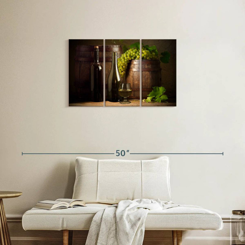 Yarlin Rustic Wine, 20" H x 33" W