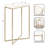 Everly Quinn Jaspur Narrow and Metal Rectangle Side Table-1390714883