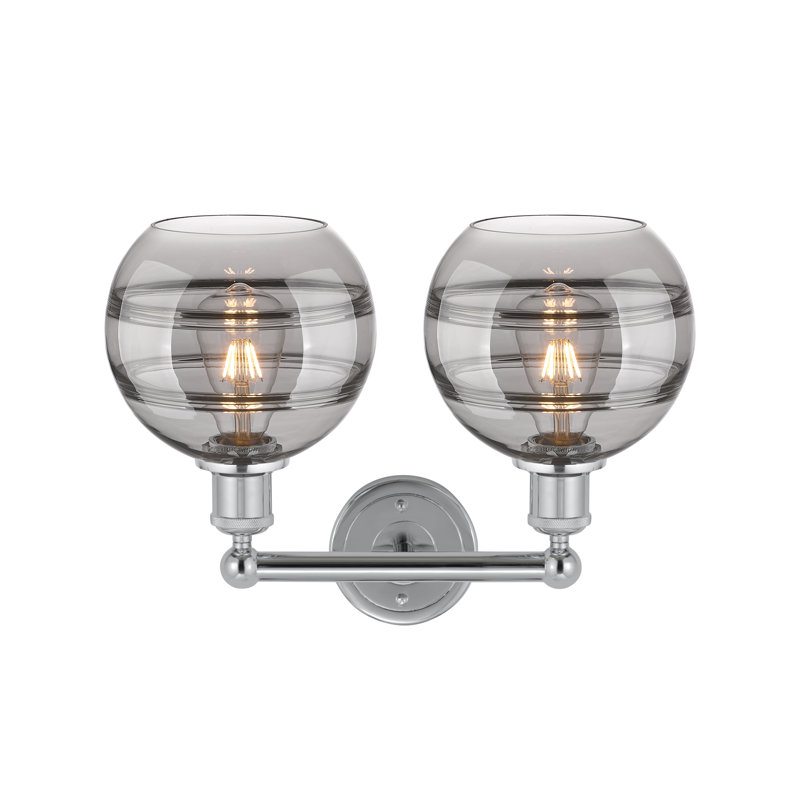 Bienes 2 - Light Dimmable Vanity Light, Light Smoke, Polished Chrome