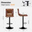 Tabouret tournant à hauteur réglable Kastoori -99277159-99277160