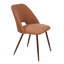 Chaises de salle à manger Aunnika en noyer capitonné, ensemble de 4-332903114