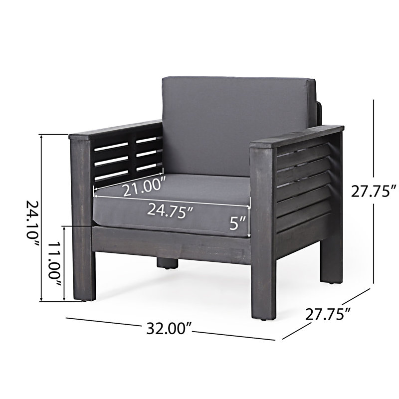 Ensemble de conversation pour canapé modulaire d'extérieur, Gris, Gris