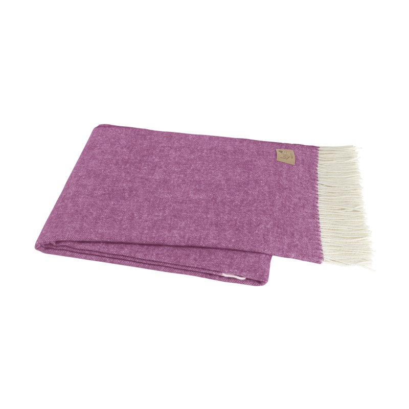 Italian Herringbone Throw Blanket, Allium