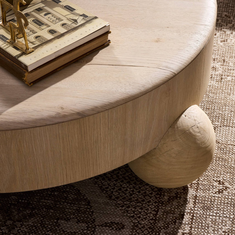 Raul Coffee Table 42"-American White Oak Veneer, 42"