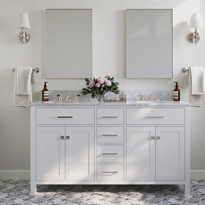 Ensemble de meuble-lavabo double 61 po Aberdeenshire