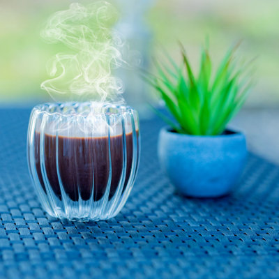 190ml Double Wall Glass