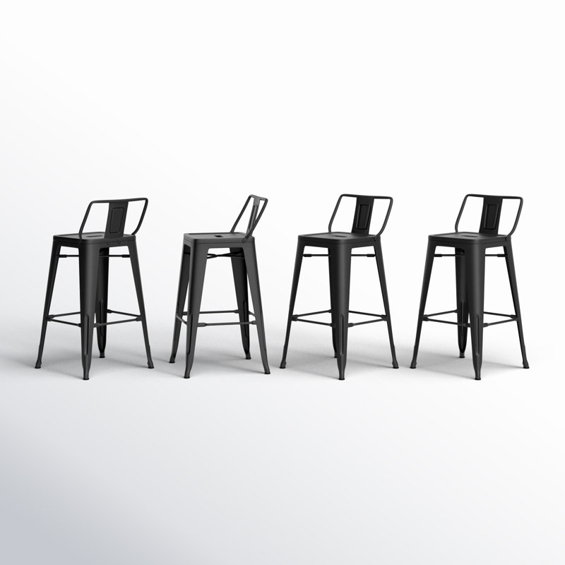 Devan Counter & Bar Stool, Black, Counter Stool (24" Seat Height)