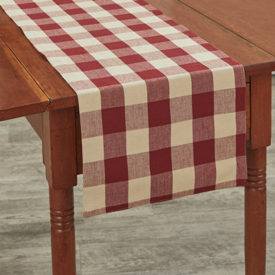 Amair Rectangular Plaid Table Runner