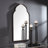 Salon Silver 23.25 in. x 29.25 in. Bathroom Vanity Non-Beveled Wall Mirror-921037264