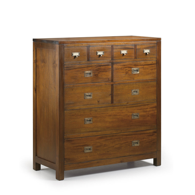 Flamingo Solid Wood 100cm W 10 - Drawer Chest of Drawers