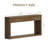 63" W Three Drawer Flat Console Table-1449429268