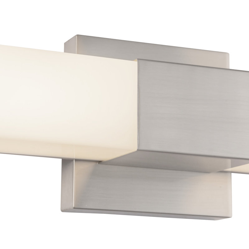 Vivi 24-in Black dimmable LED Wall Sconce, Nickel