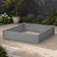 Lit de jardin surélevé 48 po x 48 po x 10 po x 10 pi, jardinière en bois pour l'extérieur, assemblage sans outil