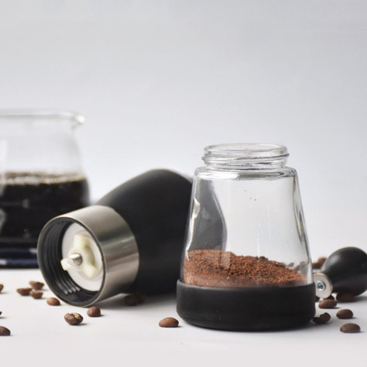 SC0GO Glass Manual Burr Coffee Grinder