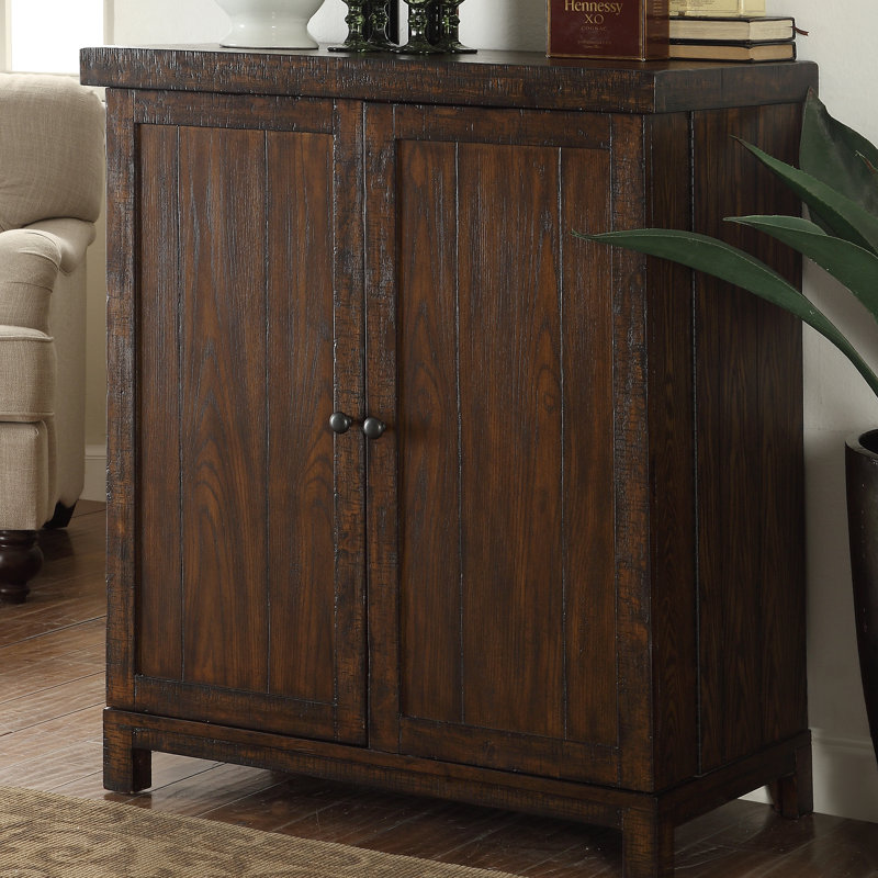 Iryss Solid Wood Bar Cabinet