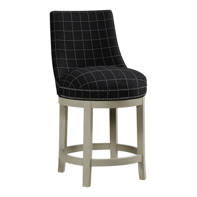 Vesper Upholstered Stool with Solid Wood Frame