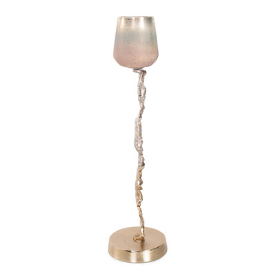 Teresina Gold  Ombre Candleholder- Tall