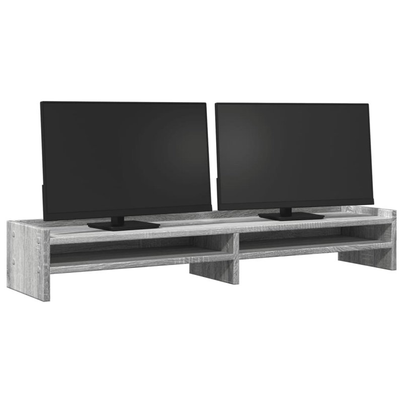 Shalisha Manufactured Wood Monitor Stand, Grey Sonoma
