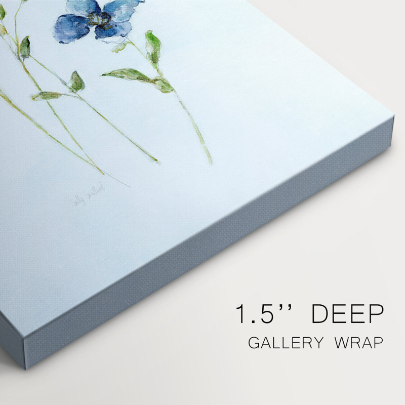 Blue Wonders I -Gallery Wraraped Cavas, H 48 po x l 32 po