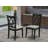 Clarksville Dining Room Chairs - Linen Fabric Upholstered Wood Chairs, Set of 2, Black-1990785325-1939731852