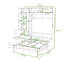 Grand lit escamotable avec canapé en L intégré et tablettes de rangement-1611297882