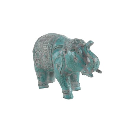 Hegg Eclectic Paper Mache Elephant Resin Figurine -  World Menagerie, 7E9152F1B3944BC7997AA9FA45A1101B