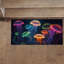 Tapis moderne à imprimé abstrait avec des poils doux et un motif géométrique complexe pour un ajout élégant à votre décor de salon ou de chambre à coucher-1164480402