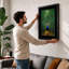 Peacock in Splendour Art Deco - Framed Print-267140141-267140147