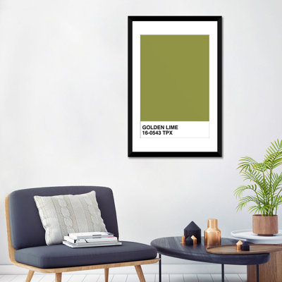 « golden lime 16-0543 tpx », impression sur toile