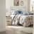 Reversible Bedding Sets, Brushed Polyester Coastal Quilt Set with Pillows