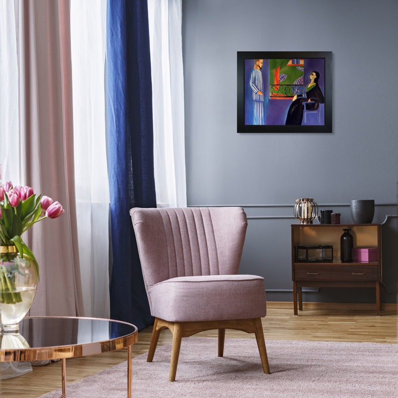 « the conversation » par henri matisse, peinture encadrée