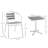 Patio Dining Set with Square Table-750969884