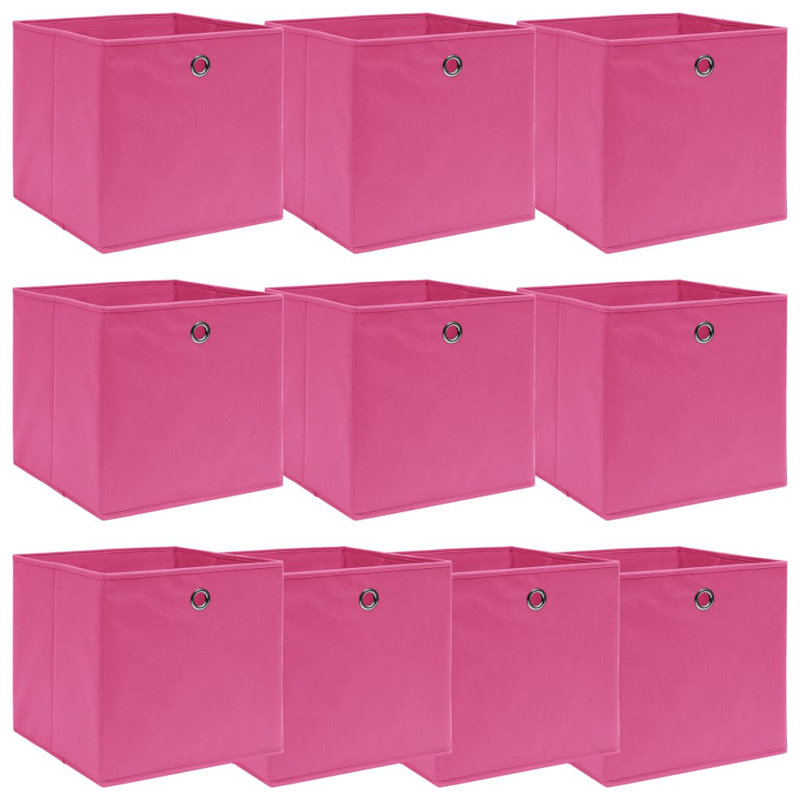 Rebrilliant Fabric Decorative Bin, Pink