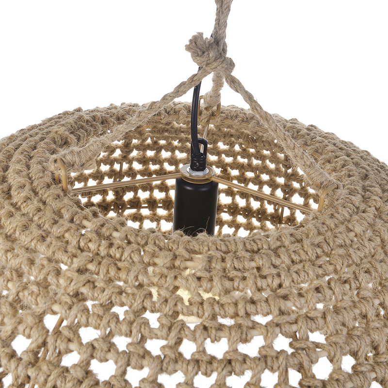 Baldassarre - Light Matte Black Dome Pendant, 74" H x 17.71" W x 17.71" D