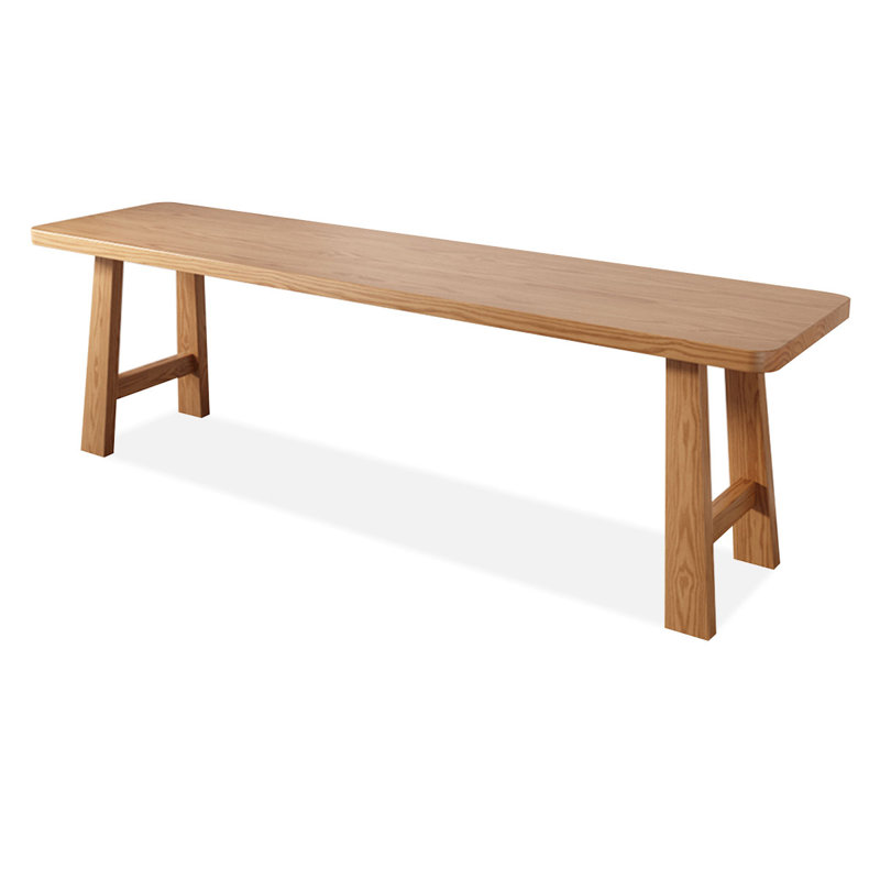 Bureau rectangulaire en bois massif Burlywood, H 29,53 po x l 86,61 po x P 19,69 po