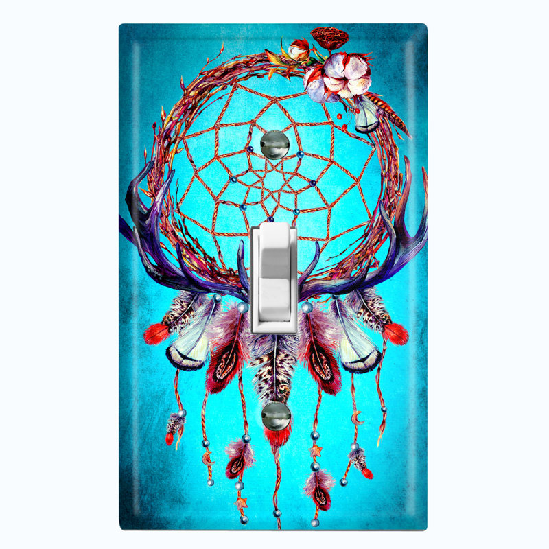 Patterned 1 - Gang Toggle Light Switch Standard Wall Plate