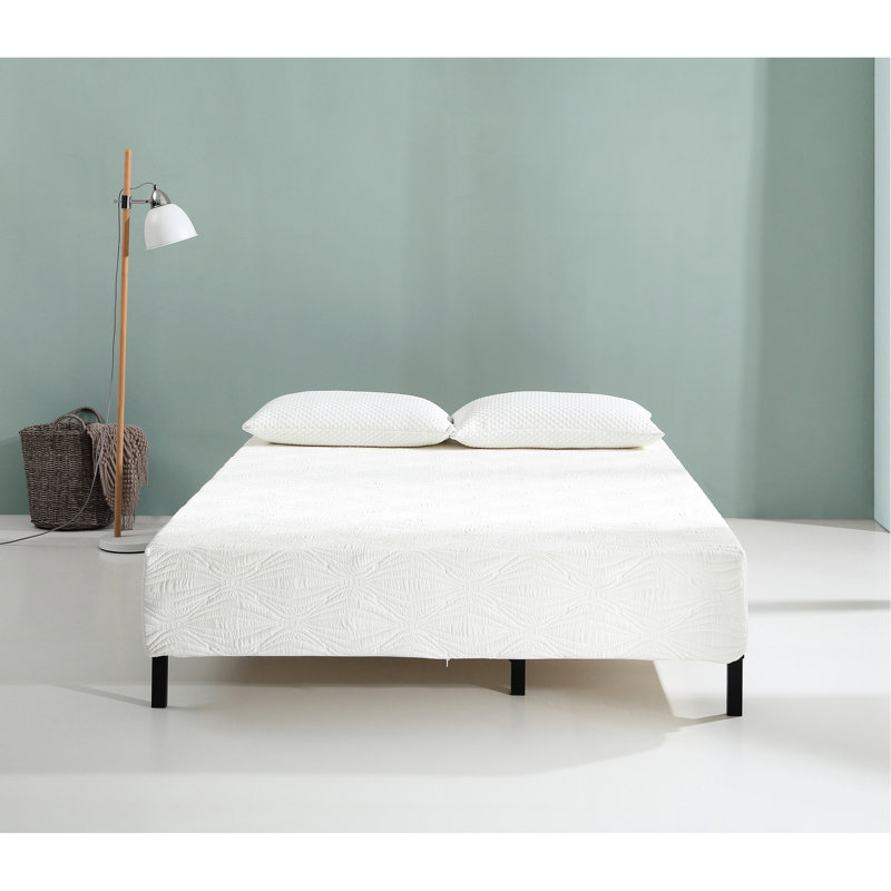 Grand matelas en mousse viscoélastique gélifiée de 8 pouces dans une boîte, blanc, haut, régulant la température, soutien extra ferme pour un sommeil frais, fabrication avec housse en infusion blanche, taille, support, conception, en option -