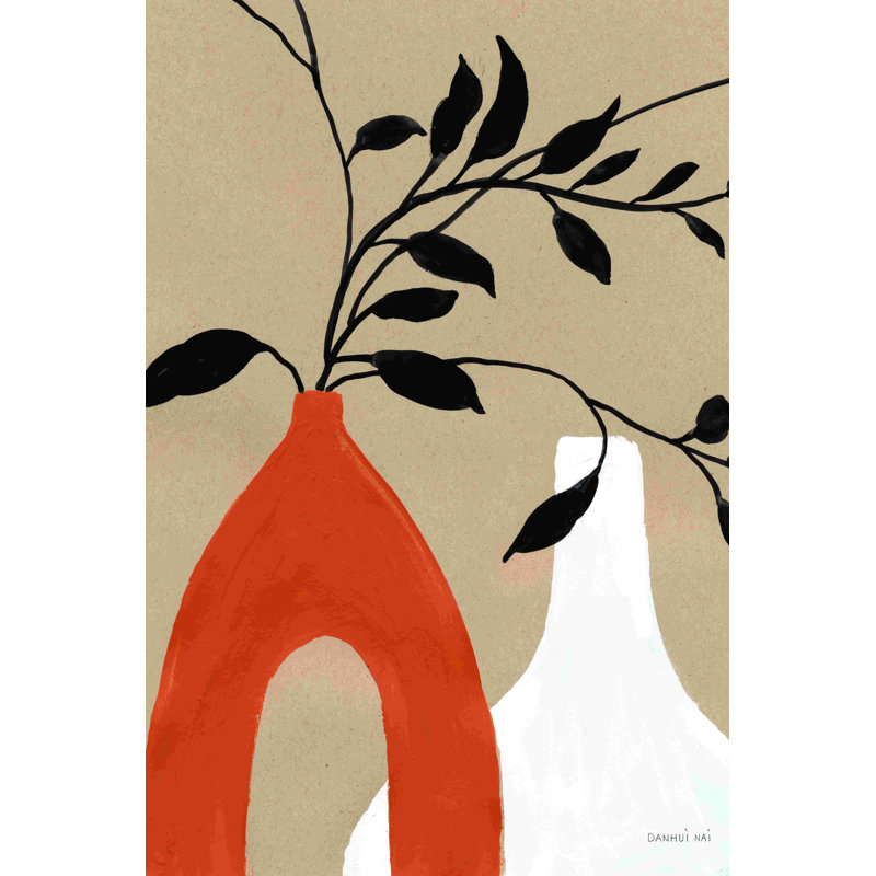 Tiges élancées I Crop - peinture, H 12 po x l 8 po, Toile tendue