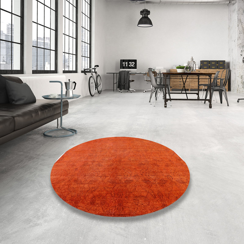 Naim Damask Indoor Rug, Round 4'