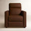 Broadway 34" Leather Power Club Recliner-1186782239