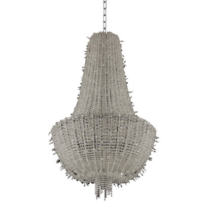Cielo 15 LT Chrome/Clear Chandelier Allegri
