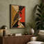 Bird in Geometry Art Deco - Wrapped Canvas-1213363162-1213363154