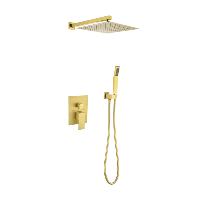 Dual Shower Head 1.8 GPM GPM, Gold