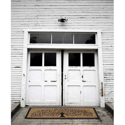 Tree Of Life With Black Border Doormat