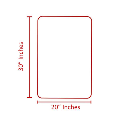 Tapis de salle de bain 30 po x 20 po