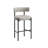 30" Faux Leather Upholstered Bar Stool with Curved Back and Metal Frame-992528421-992528420