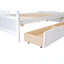 Lit de jour simple en bois avec deux tiroirs-822556012